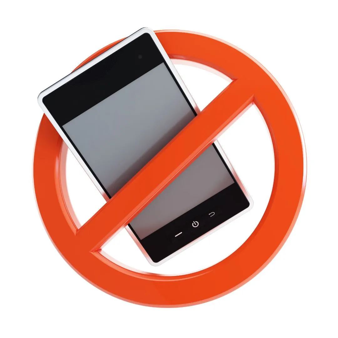 Don’t use phones at site