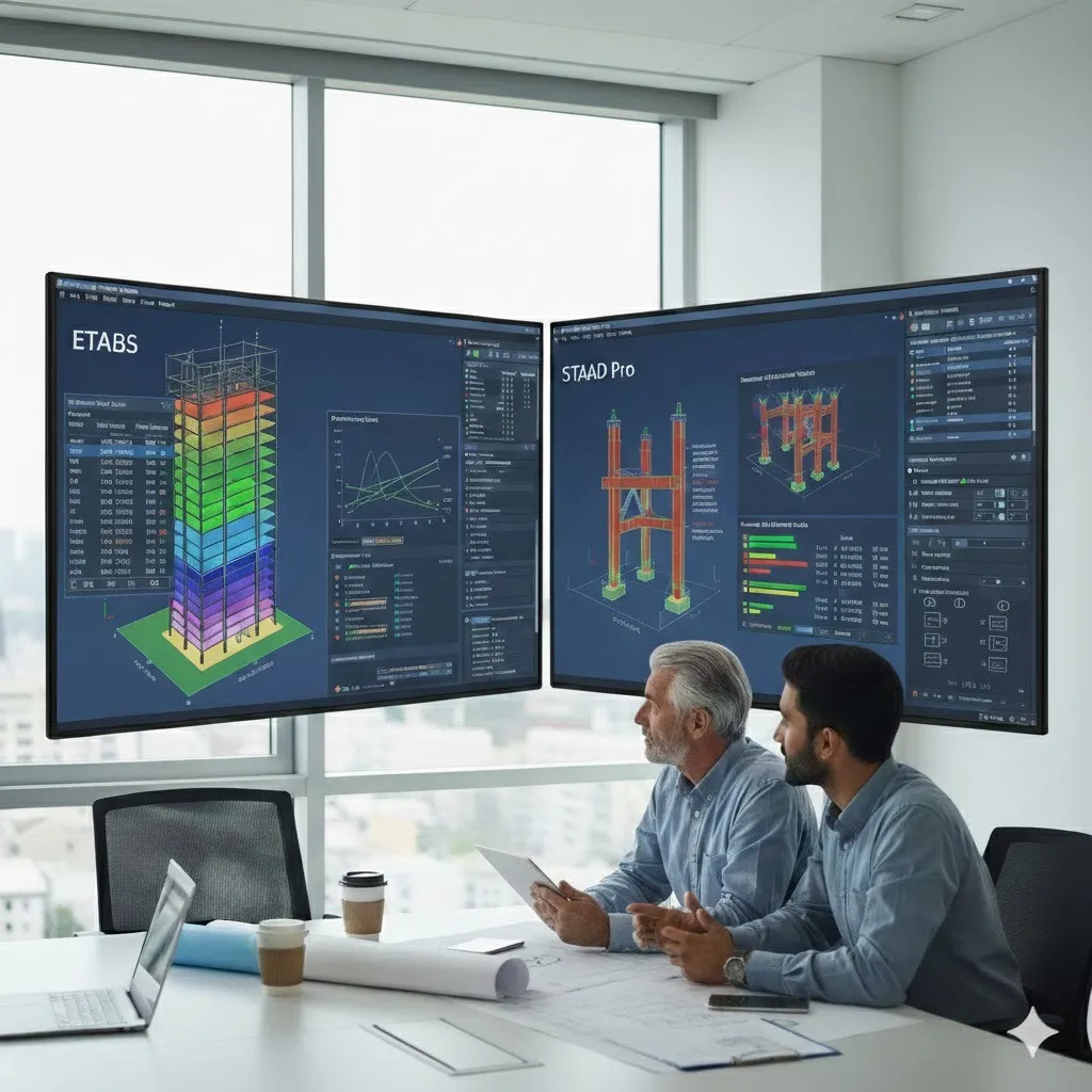 ETABS vs STAAD Pro: What Practicing Engineers Must Know About Optimization and Outputs