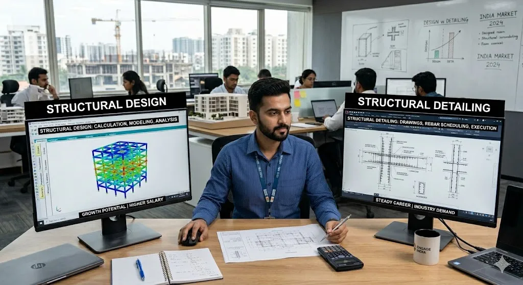 Structural Detailing or Structural Design: Which Career Path Pays More and Has Better Growth in India?